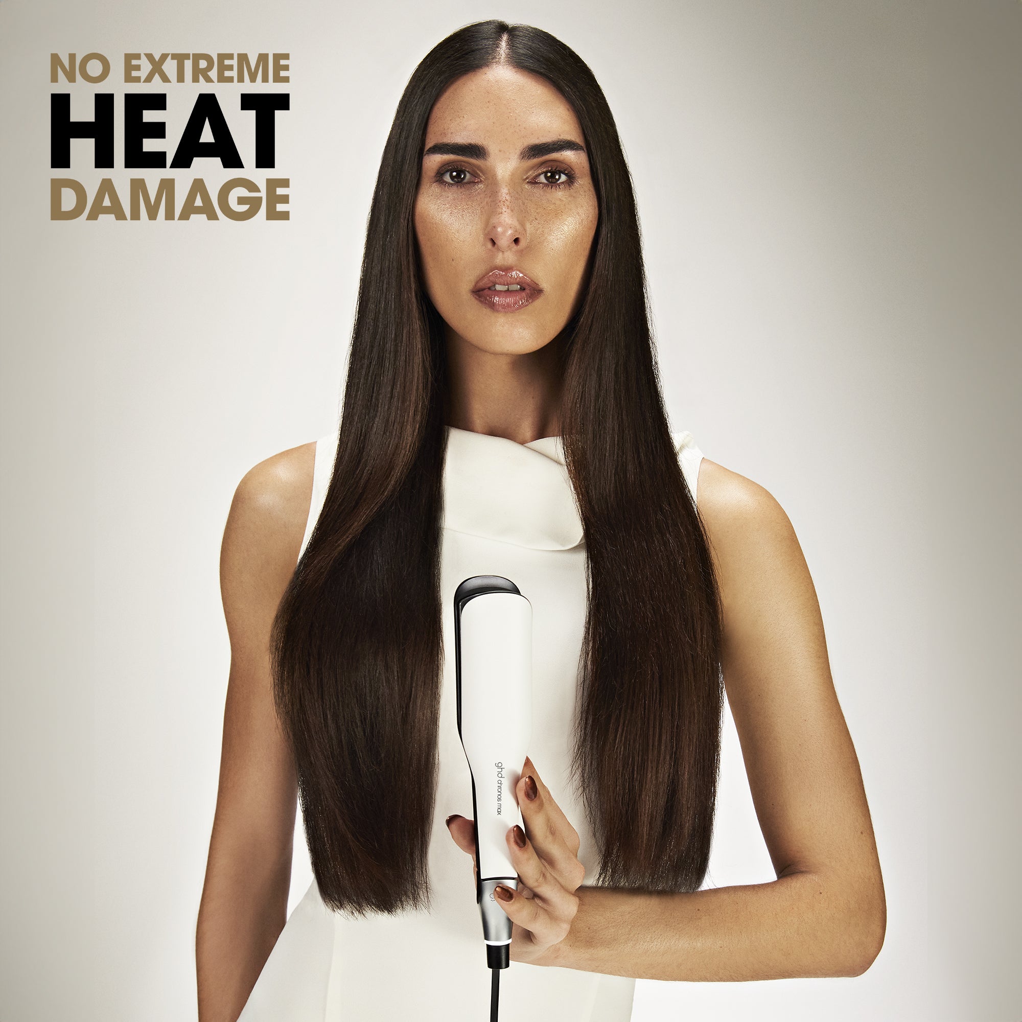 ghd Chronos Max Hair Straightener (43 mm Plate) White