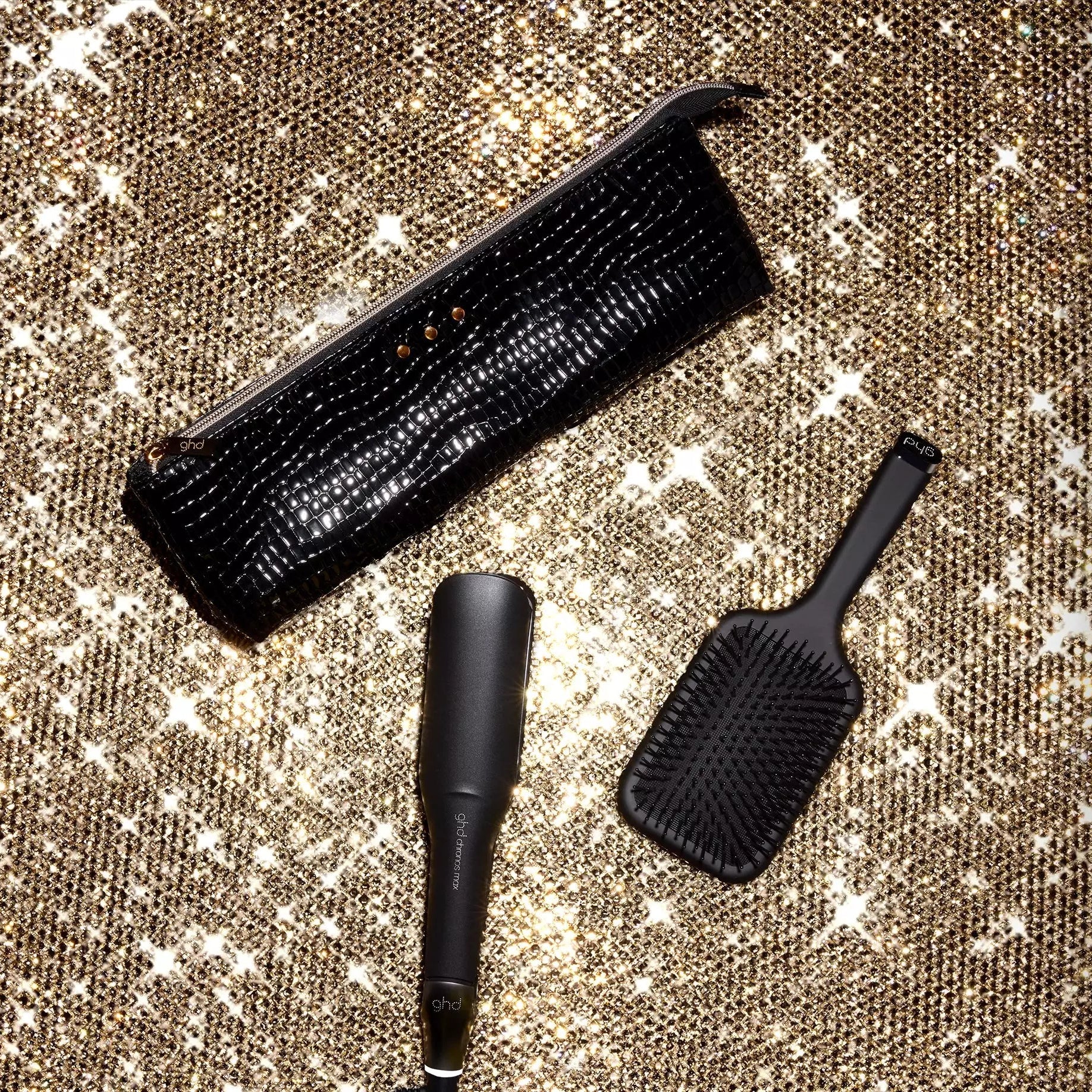 ghd Chronos Max Wide Plate Straightener Festive Gift Set | HD motion-responsive™ | Worth £364