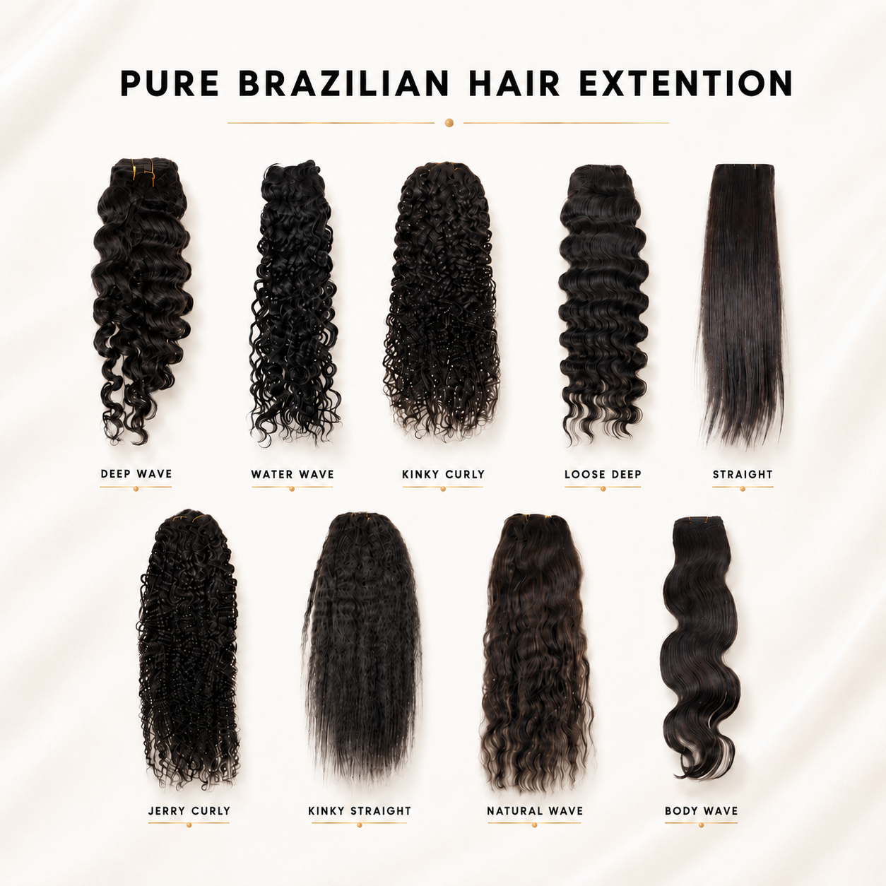 Pure Brazilian Weft Hair Extensions 10–28 Inch | Echo Signature | 100% Human Hair