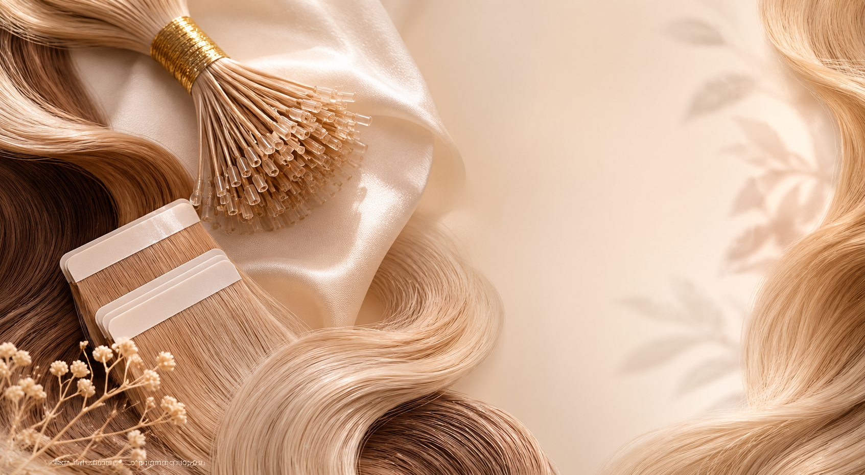LUXURY 
NANO TIP &
TAPE IN 
HAIR EXTENSIONS