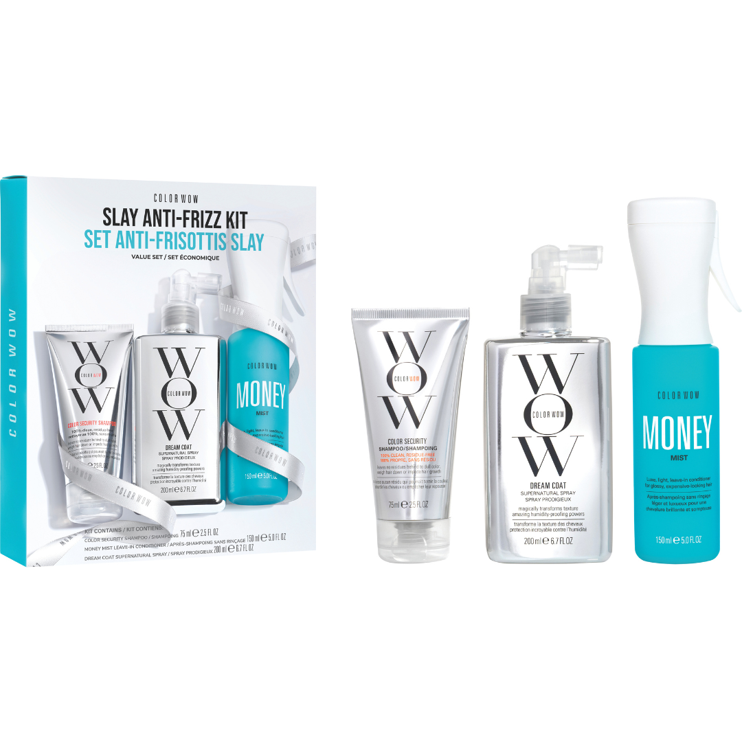 Color Wow Slay Anti-Frizz Kit Christmas 2025 – Shampoo, Dream Coat & Money Mist