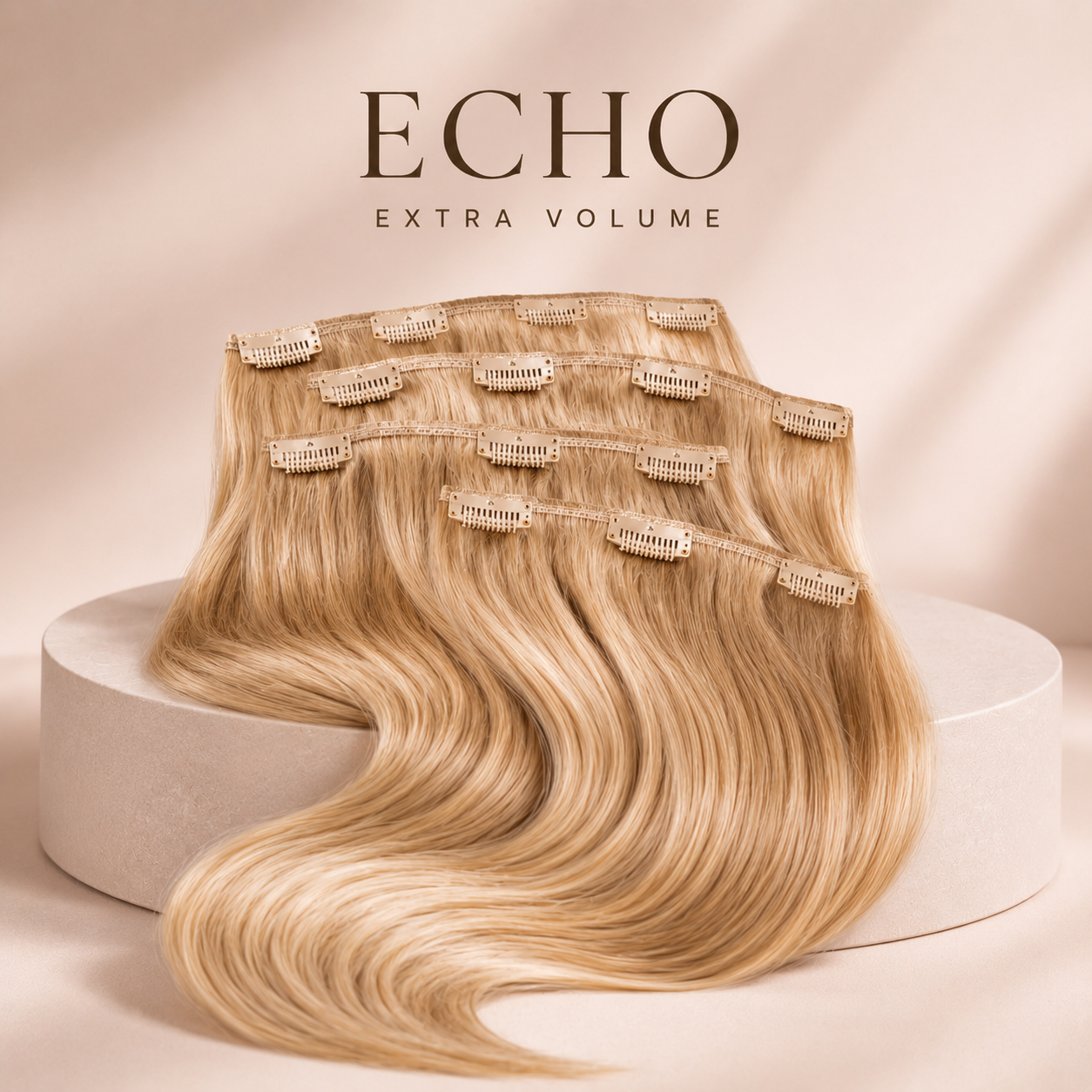 Echo extra volume clip in hair extension