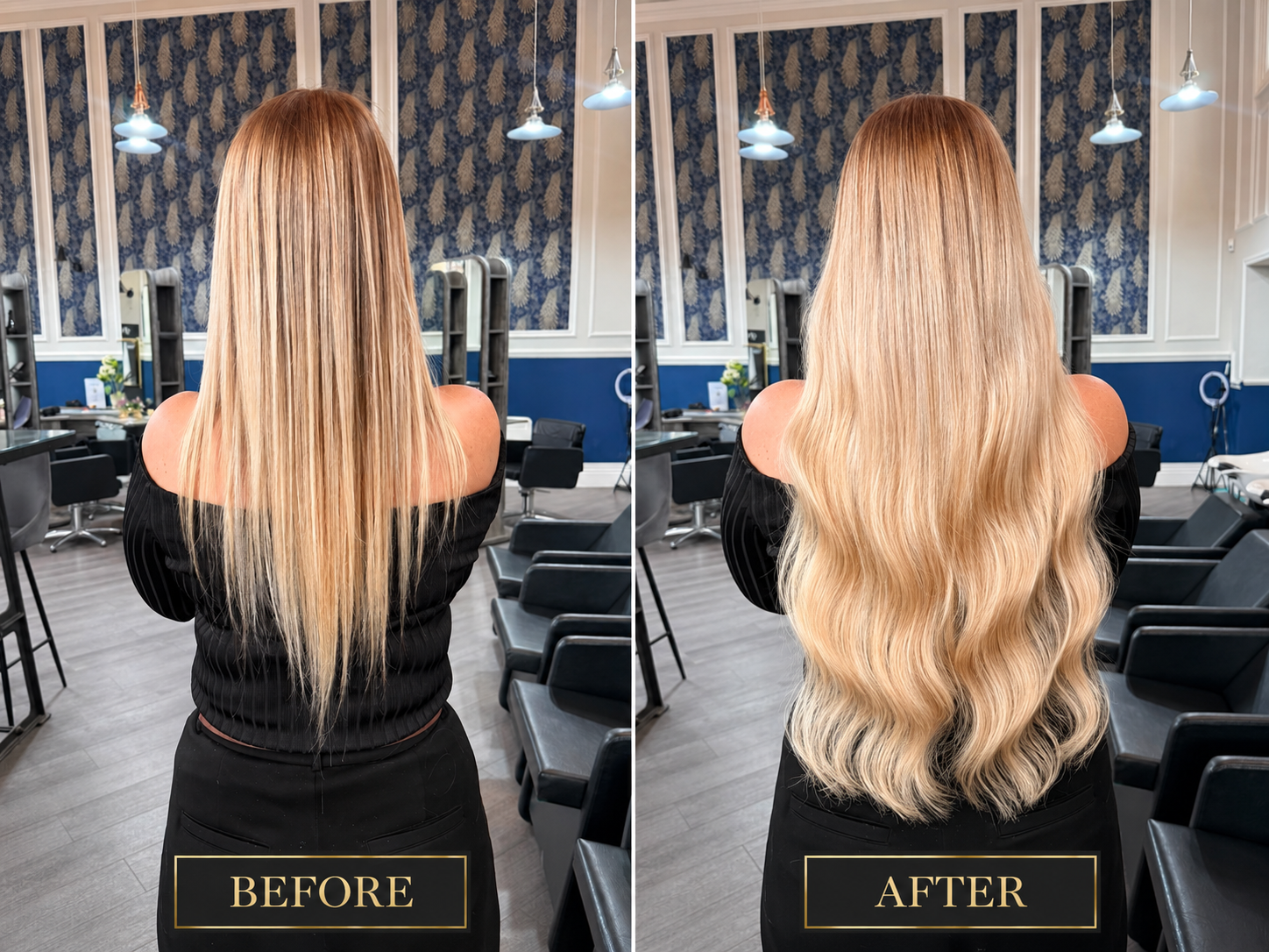 Hair extension transformation