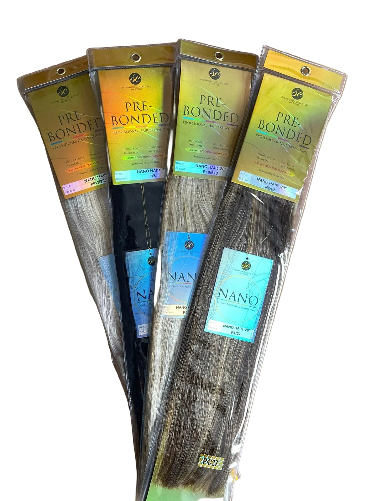 Pre-Bonded Nano Tip Human Hair Extensions 18–22 inch | 100 G 100 PCS | Echo Signature | 100% Human Hair