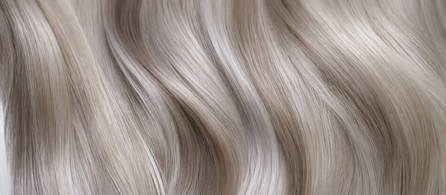 Cool ash pearl and silver hair undertones