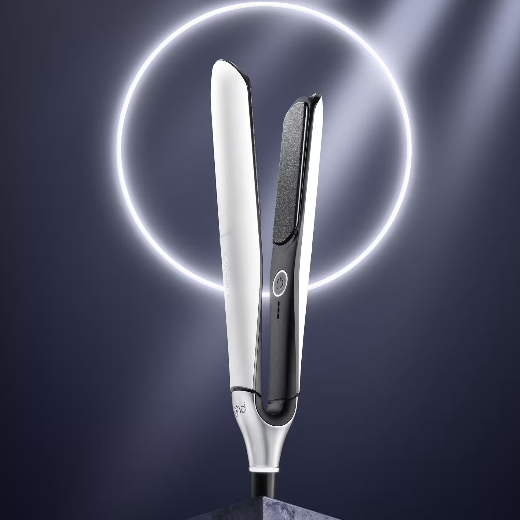 ghd_Chronos_hair_straightener_white_the_cosmetologist_hair_