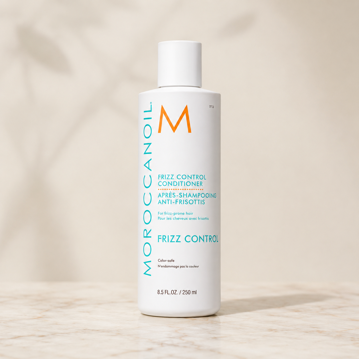 Moroccanoil Frizz Control Conditioner 250ml product photo for frizz-prone hair, flyaways, static control and humidity protection.
