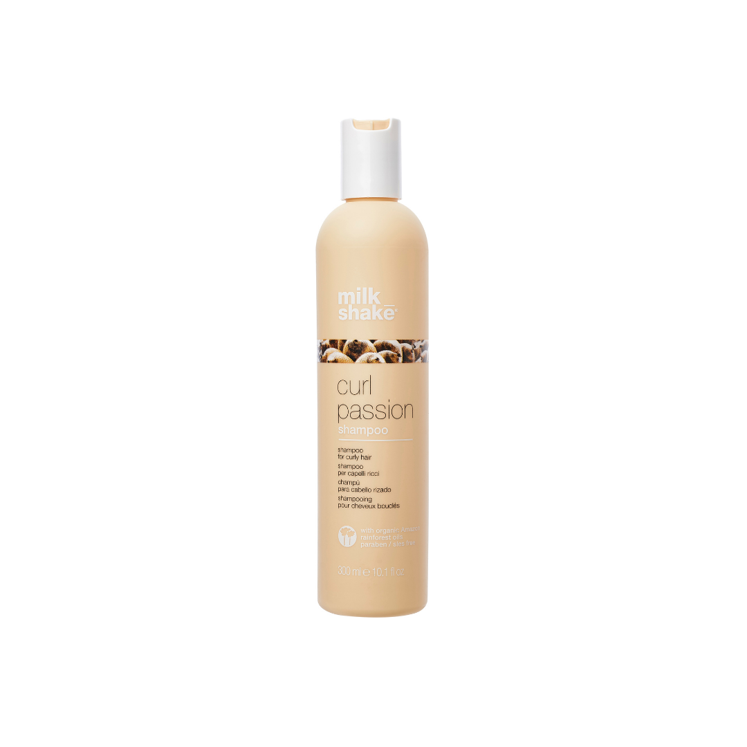 A bottle of Milk_Shake Curl Passion Shampoo designed for curly hair 300 ml