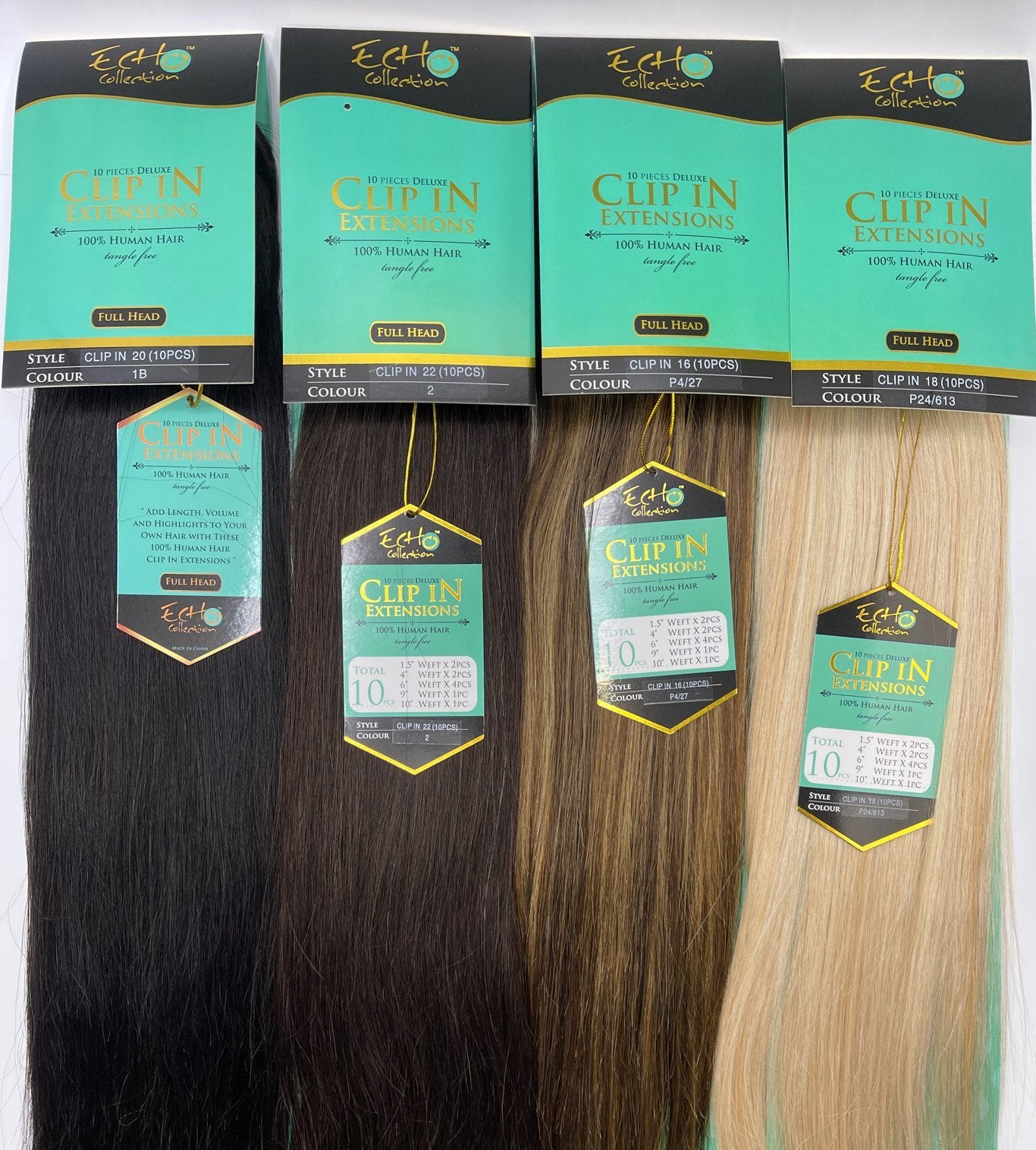 Clip In Echo European Weft - 16-2” Inch-The Cosmetologist beauty salon hull selling hair extensions