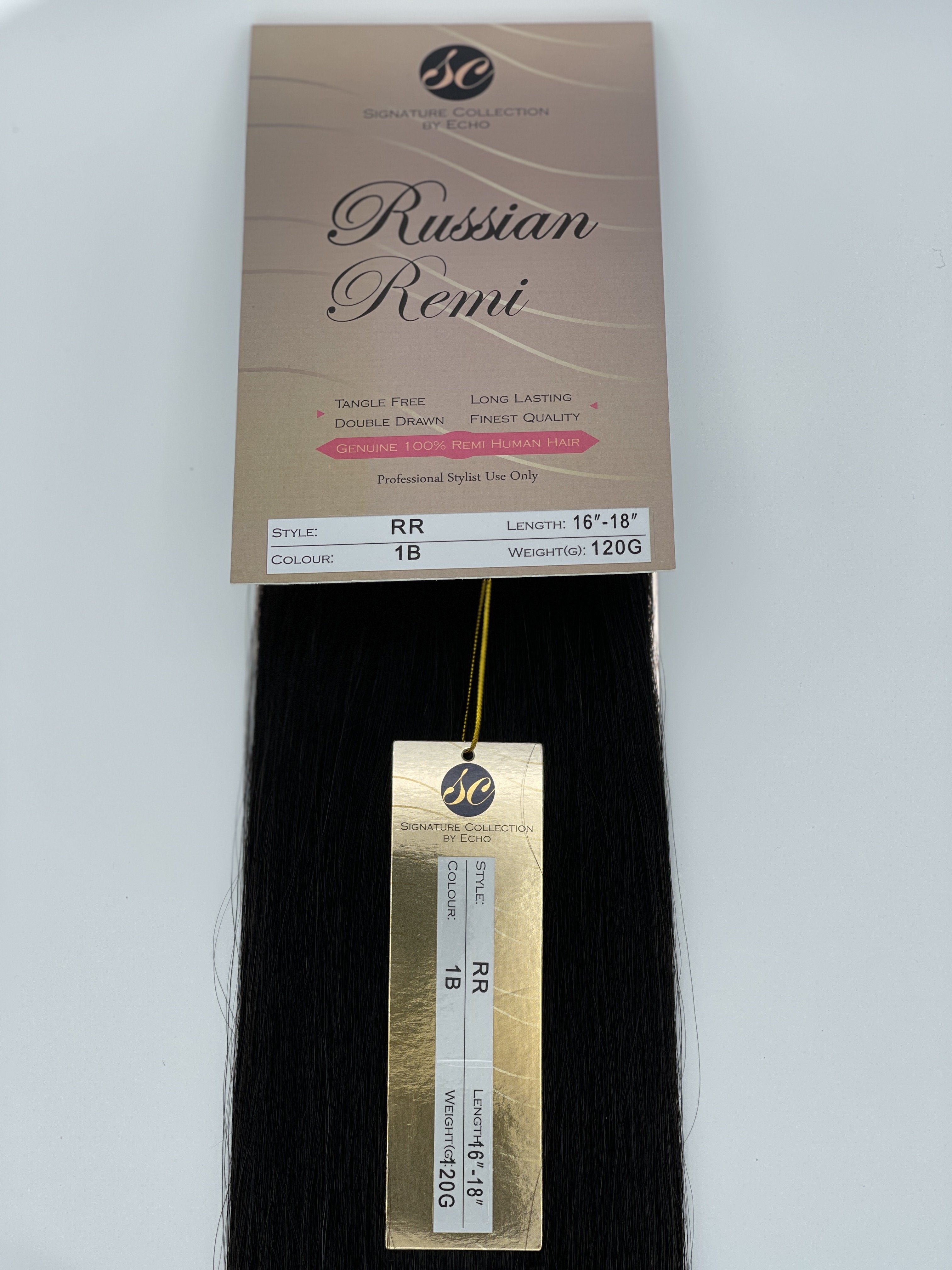 Russian Remy Signature Collection By Echo Weft - 14-16” Inch-The Cosmetologist beauty salon hull selling hair extensions